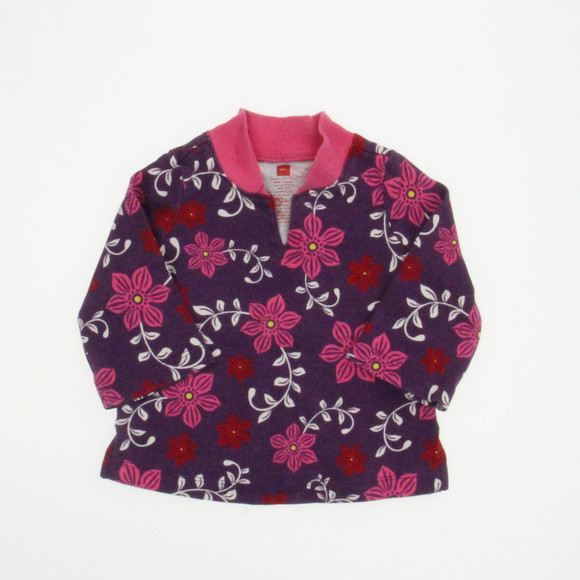 Tea Girls Purple | Pink Long Sleeve Shirt size: 6-12 Months - Picture 1 of 2
